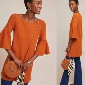 Anthropologie Moth Bell-Sleeved Sweater Dress